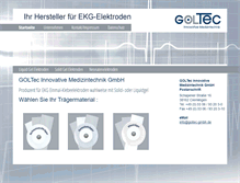 Tablet Screenshot of goltec-gmbh.de